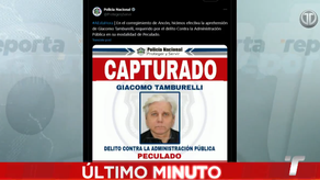 Giacomo Tamburelli es capturado por la Policía Nacional por delito de peculado Giacomo Tamburelli es capturado por la Policía Nacional por delito de peculado