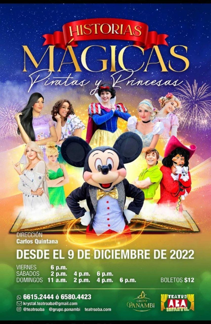 Musical Historias Mágicas: Piratas y Princesas, desde el 9 de diciembre en Panamá