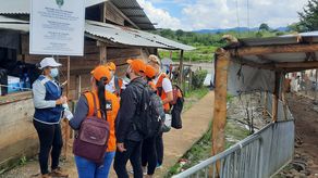 Gira de la Defensoría del Pueblo en Bajo Chiquito, Comarca Emberá Wounaan.