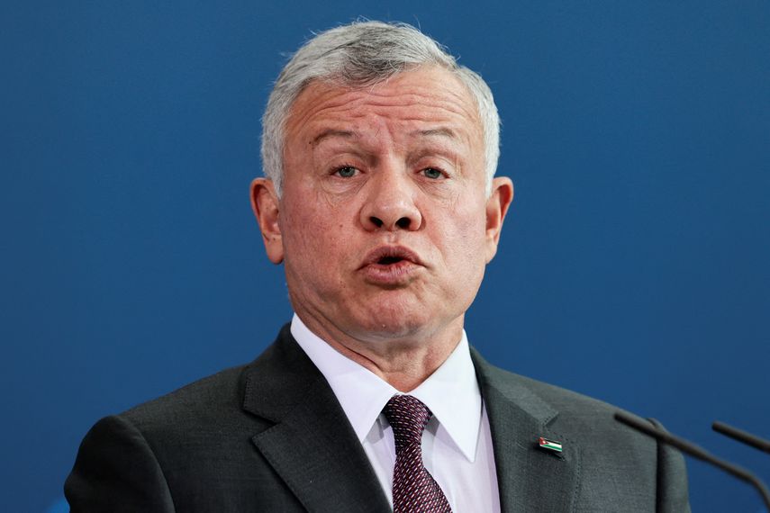 El rey Abdulá II de Jordania﻿.