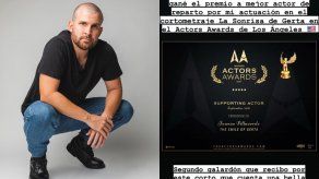 Juanxo Villaverde, mejor actor de reparto en La Sonrisa de Gerta.