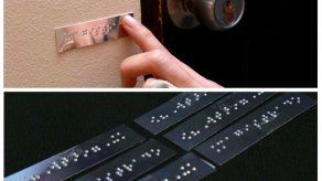 Placas con sistema Braille señalizan dependencias en el Órgano Judicial