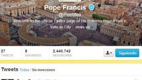 El papa Francisco tiene ya más de seis millones de seguidores en Twitter