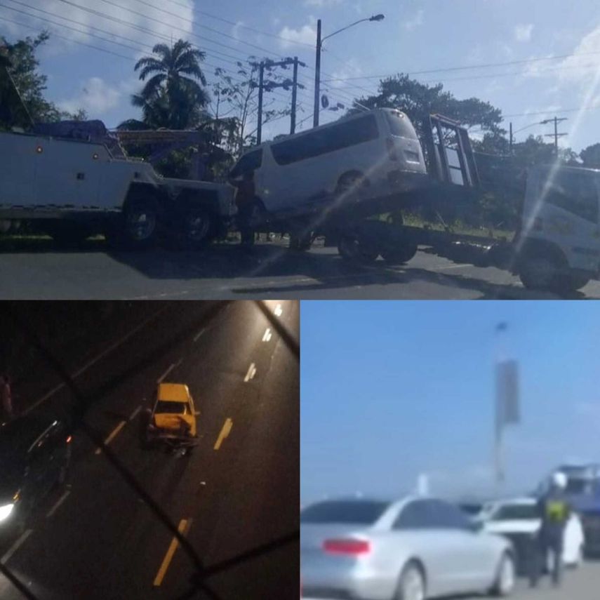 Accidente vial en el Corredor Sur