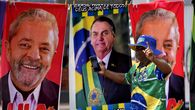 Afiches de Lula Da Silva y Jair Bolsonaro. Afiches de Lula Da Silva y Jair Bolsonaro.