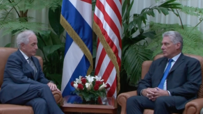 Presidente Díaz-Canel recibe a senador de EEUU