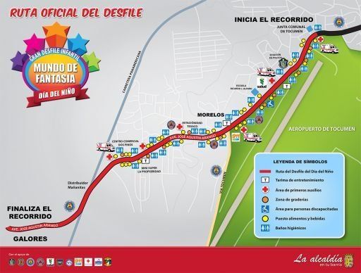 Presentan mapa de ruta de Desfile de Día del Niño Un mundo de fantasía