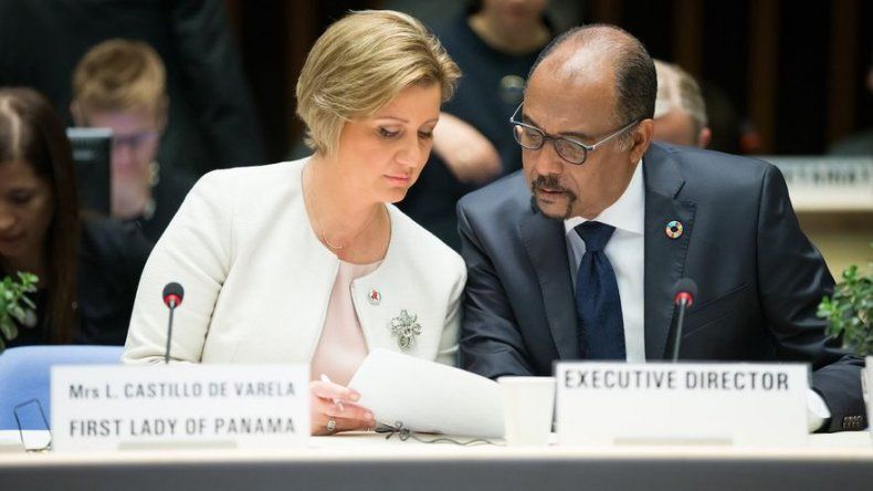 Primera Dama hace llamado a mayor inversión y cero discriminación en reunión de ONUSIDA