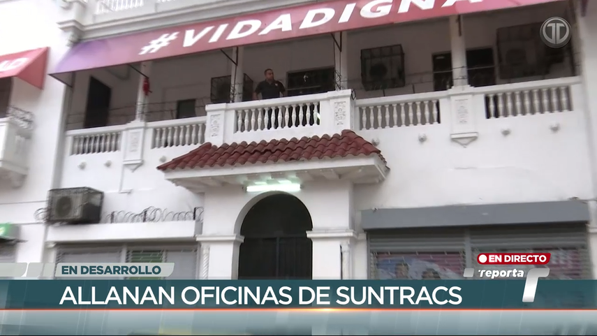 Fiscalía Metropolitana allana oficinas del SUNTRACS de Avenida Perú y San Miguelito