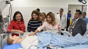 Primera dama visita Ciudad de la Salud