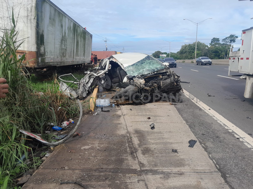 Accidente de tránsito en La Mitra de La Chorrera.
