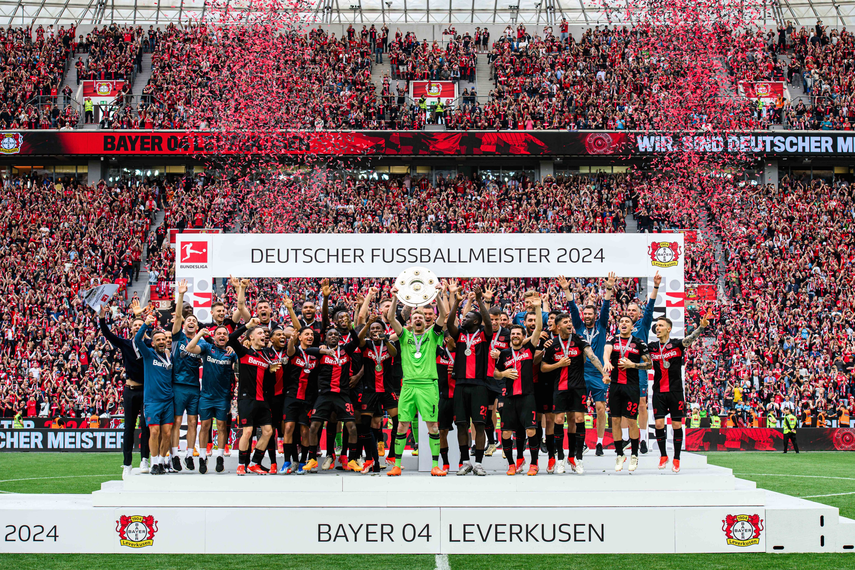 Bayer Leverkusen termina invicto en la Bundesliga y entra en la historia