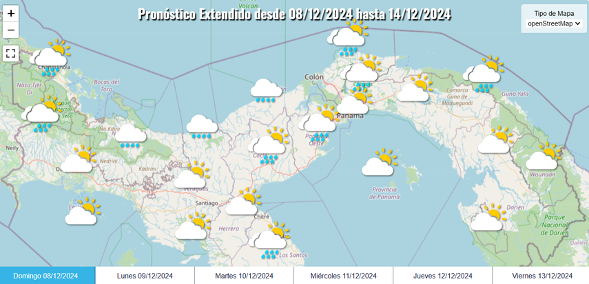 IMHPA comparte el pronóstico del tiempo para este domingo 5 de enero
