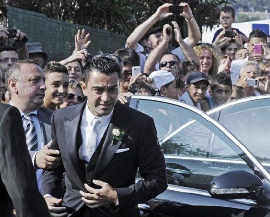 Xavi Hernández contrae matrimonio con Nuria Cunillera