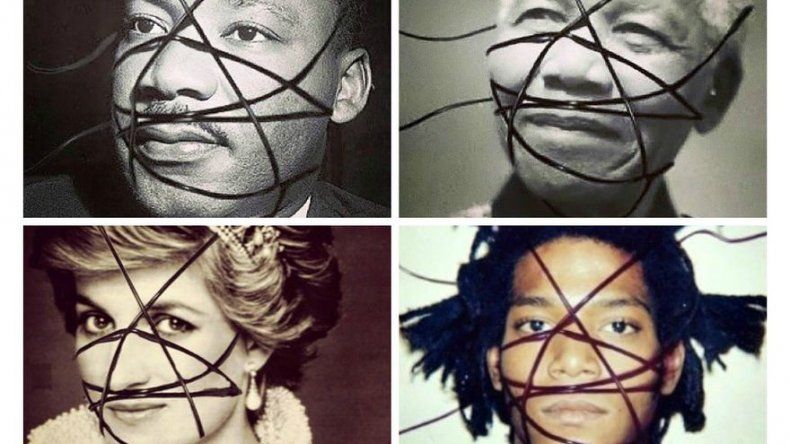 Madonna consterna con fotos de figuras icónicas en Facebook