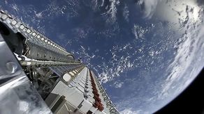 Flota de satélites de Internet Starlink de SpaceX.
