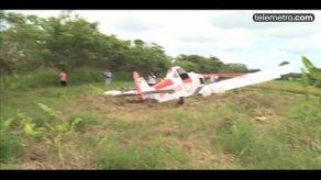 Avioneta se accidenta en una finca en Tanara