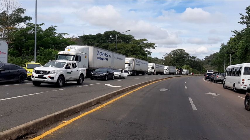 Cierre de calle en Chiriquí.