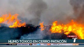 Bomberos luchan para controlar la llamas en segundo incendio de Cerro Patacón