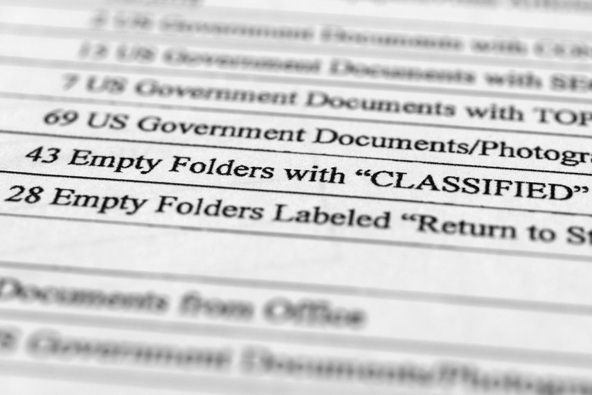 El Departamento de Justicia difundió el inventario al mismo tiempo que realiza una investigación penal.