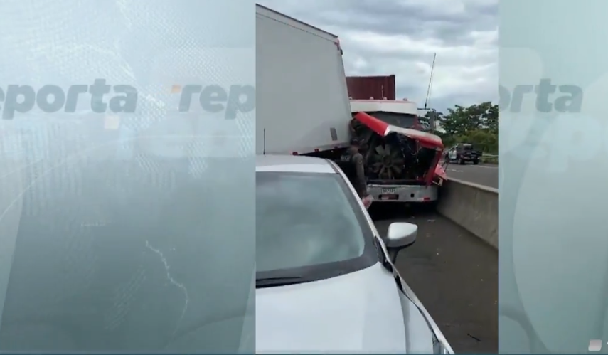 Accidente de tránsito en la carretera Panamericana.
