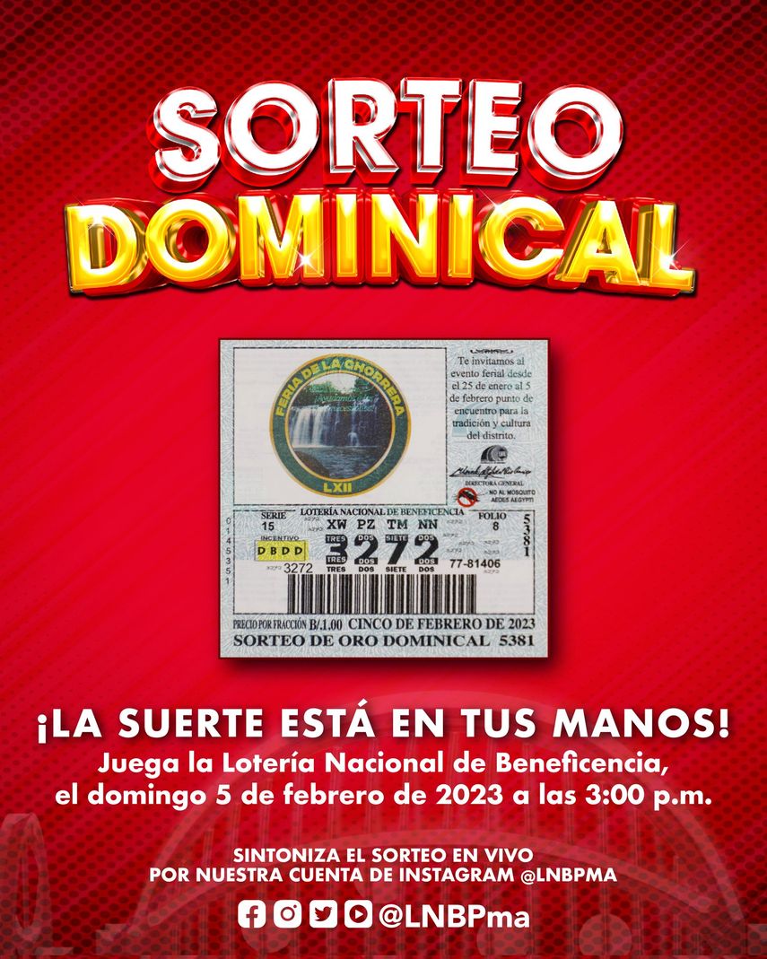 Lotería de Panamá: Horario y cómo ver el sorteo dominical del 5 de febrero de 2023