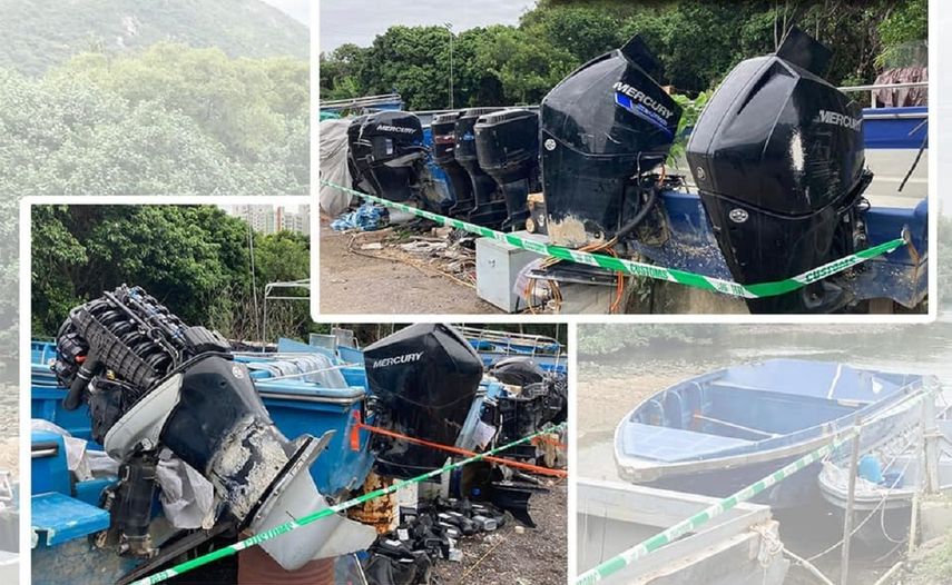 La red de contrabando utilizaba lanchas rápidas.