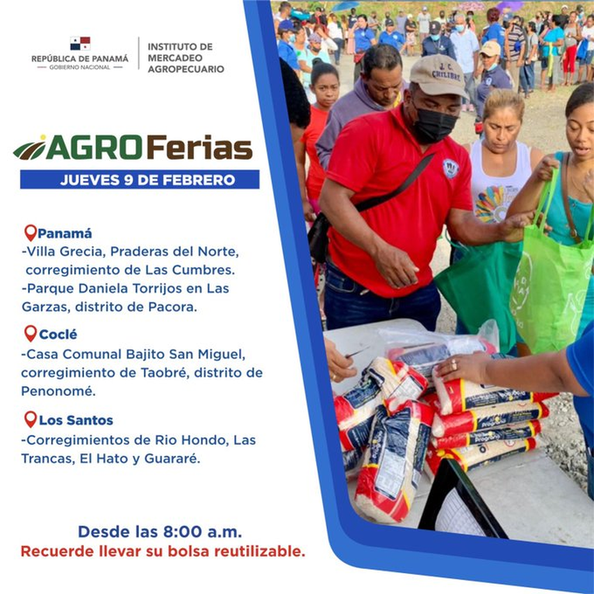 Agroferias del IMA en Panamá