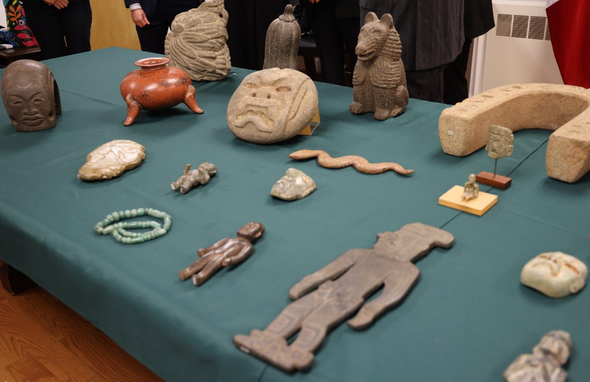 Nueva York devuelve a México 30 piezas patrimoniales