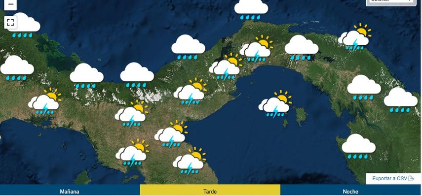 Clima durante la tarde