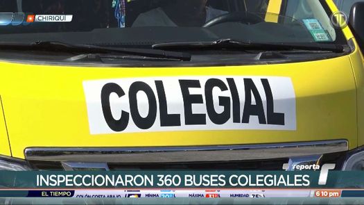 ATTT informa que 360 busitos colegiales en Chiriquí aprueban las inspecciones