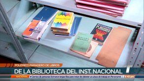 Libros y materiales de biblioteca del Instituto Nacional terminan en Cerro Patacón