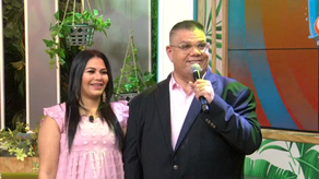 Rolo De León y Tania, su esposa.