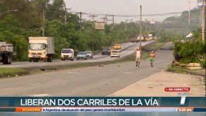 Abren dos carriles en Panamá Este a la altura del puente sobre el río Pacora