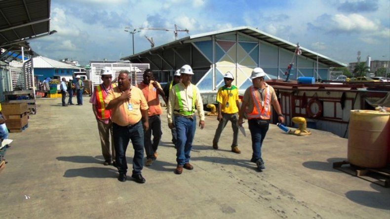 Autoridades inspeccionan estado actual del Puerto Panamá