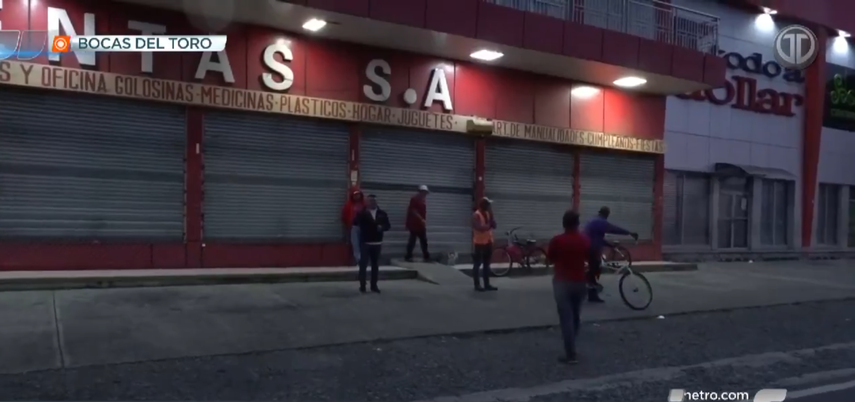 Comerciantes en Bocas del Toro