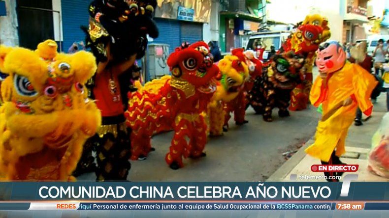 Panamá celebra el Año Nuevo Chino con la tradicional danza de los leones
