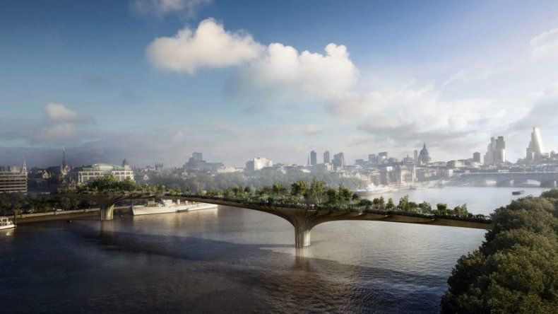 Londres quiere ganar espacio al Támesis con un jardín sobre el agua