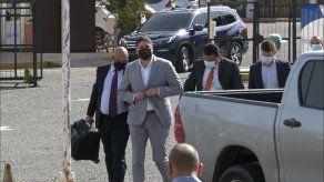 Julio Caballero a su llegada a la audiencia de imputación por el caso bolsas de comida de Panamá Solidario.