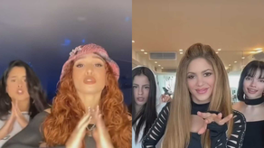 {alttext(Las chicas de grupo Bella Dose, fueron las que crearon el primer baile que publicó Shakira en redes sociales.&nbsp;,Shakira comparte en redes las espectaculares coreografías de Session #53)}