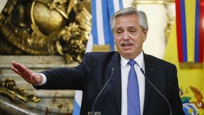 El presidente argentino Alberto Fernández﻿.