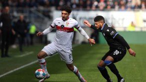 Andrés Andrade jugó como titular en el Arminia de la Bundesliga ante Stuttgart