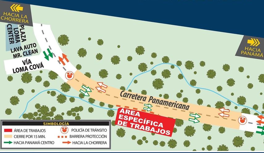 Realizarán cierres parciales a la altura de Loma Cová el 24 de abril por trabajos de la Línea 3 del Metro de Panamá.