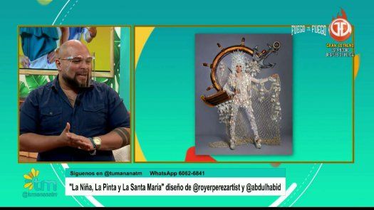 Carmen Jaramillo estuvo en tu Mañana presentando los detalles de su Traje Nacional junto al diseñador Abdul Juliao.