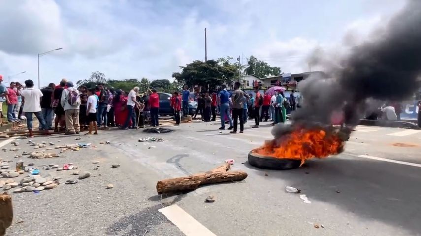 En la provincia de Chiriquí los&nbsp; cierres se han dado en El Cruce de Horconcitos