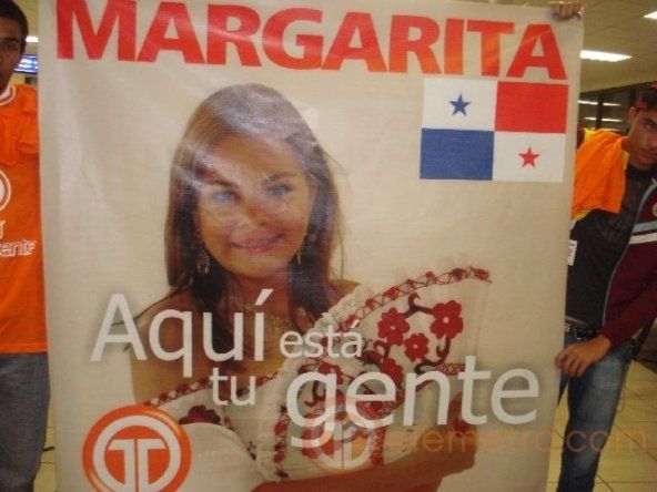 Margarita recibida como los grandes en Panamá