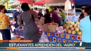 Estudiantes realizan agroferias