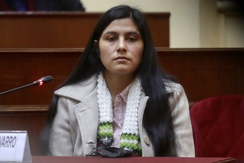 La cuñada del presidente de Perú Yenifer Paredes.