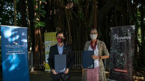 Firma de convenio entre la ATP y la Sociedad Audubon Panamá.