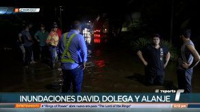 Río David se desborda y provoca inundaciones en diferentes zonas